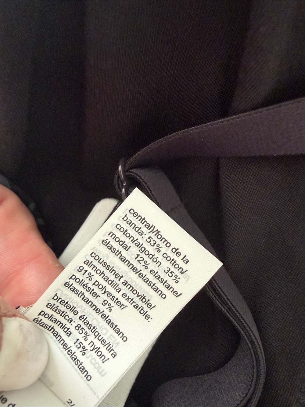 Calvin Klein Black Logo-Print Lightly Lined Triangle Bra - Picture 10 of 11